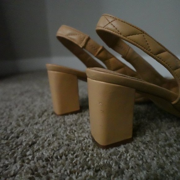 JustFab Edith Quilted Sling-Back Pumps - Size 11 - Picture 10 of 11